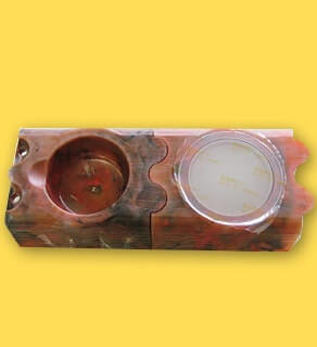 浅型ワイドエサ皿